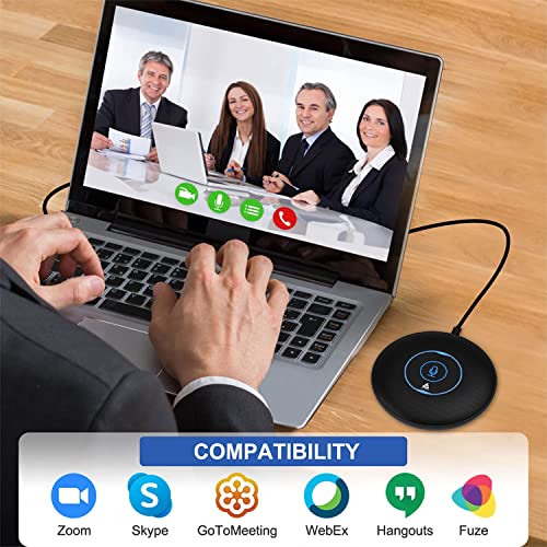 Audio Array AM-C5 USB Plug & Play Conference Mic for Mac OS & Windows | Conference, Recording, Skype, Online Class with Range Upto 5M | One Touch Mute Button & Light Indicator (NOT A Speaker) - Image 5