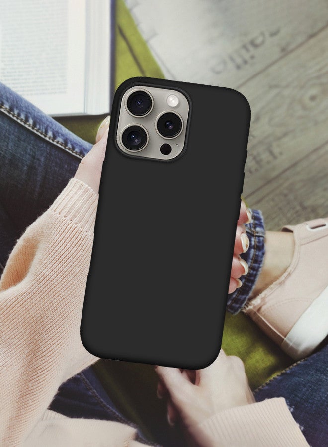 (لآيفون 16 برو ماكس) غلاف، غلاف سيليكون رفيع، مغطى بالكامل مضاد للخدش ومقاوم للصدمات - Image 4