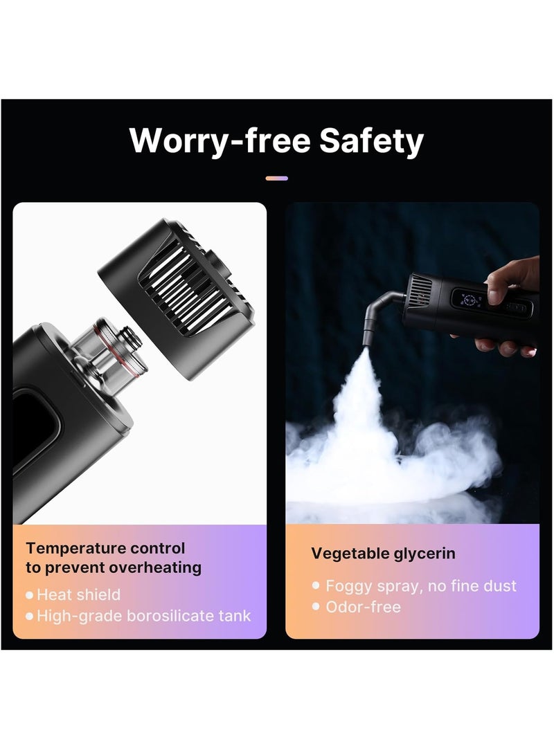 ULANZI FM01 FILMOG Ace Portable Fog Machine Battery Powered, Portable Smoke Machine Handheld Fog Machine w Remote Control Fogger for Photography, Outdoor Events, Parties, Stage Effects, Wedding - Image 5