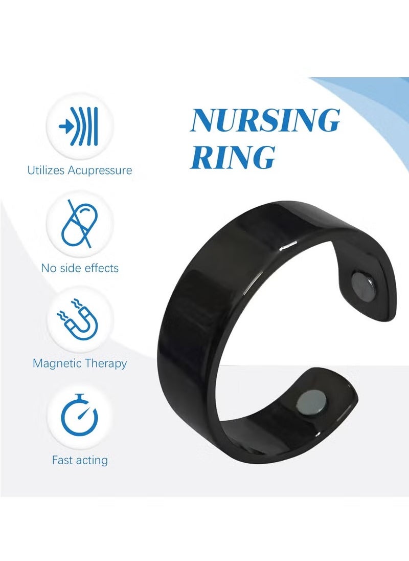SOUTH MOON - Blood Glucose Control Ring, 2 Pieces Blood Sugar Regulator Ring for Acupressure for Women Men Adjustable Blood Glucose Control Ring - Image 1