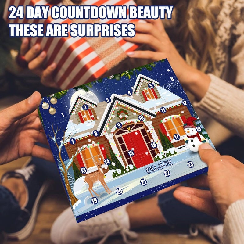 klarako Makeup Advent Calendar 2023 for Women Girls, Advent Calendar 2023, Skincare Cosmetics Advent Calendar 2023, Christmas 24 Days Countdown Calendar Beauty Advent Calendar, Xmas Surprise Gift Box - Image 4