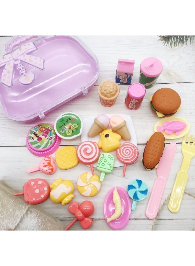 مجموعة لعب الأطفال، كيك، حلوى، إبريق شاي، كوب ماء، دلو محمول، مجموعة تخزين، مطبخ، روضة أطفال
