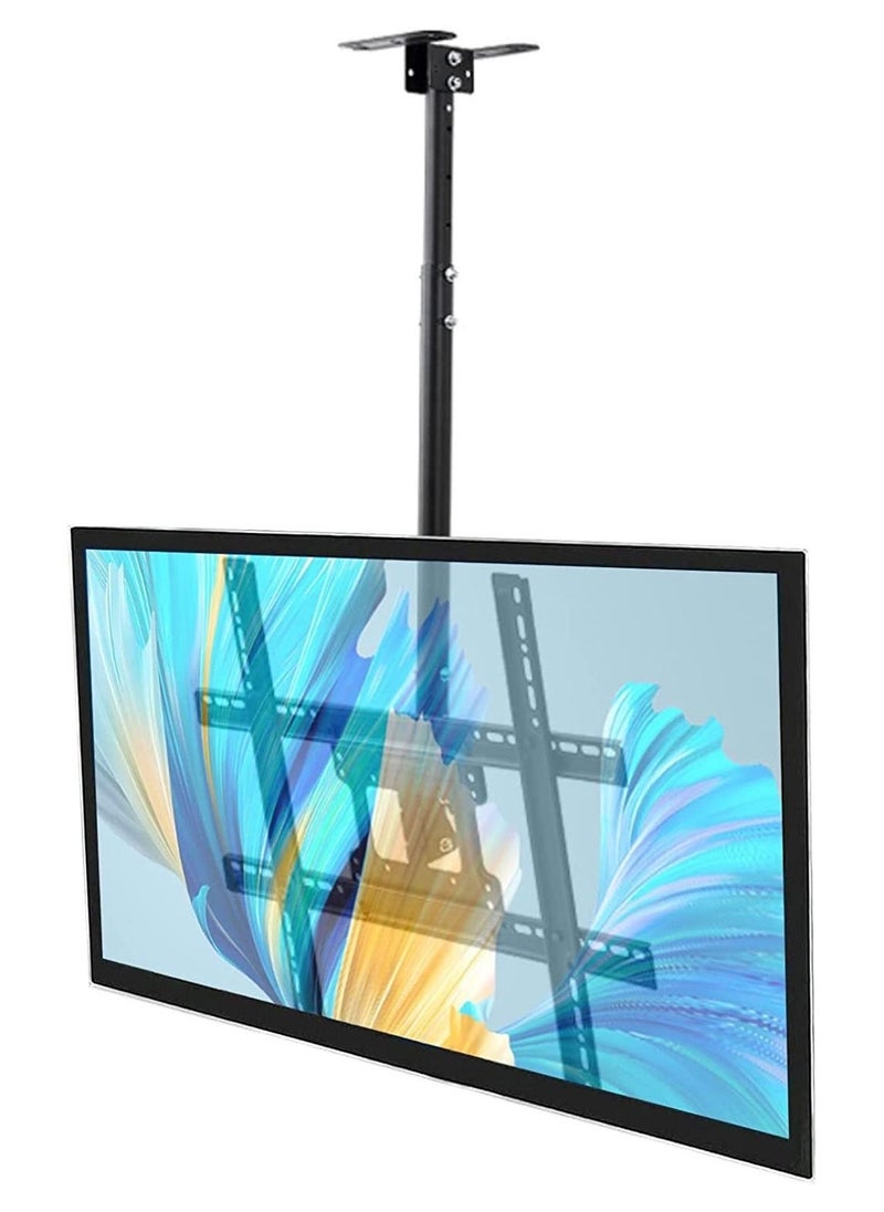 Ceiling TV Mount – Full Motion Hanging Pole TV Stand with Swivel and Tilt, Wall-Mountable Ceiling Bracket for 42-75 Inch Flat Screen TVs, Heavy-Duty Support up to 50kg, Max VESA 600x500mm – Space-Saving and Adjustable TV Mounting Solution - Image 1