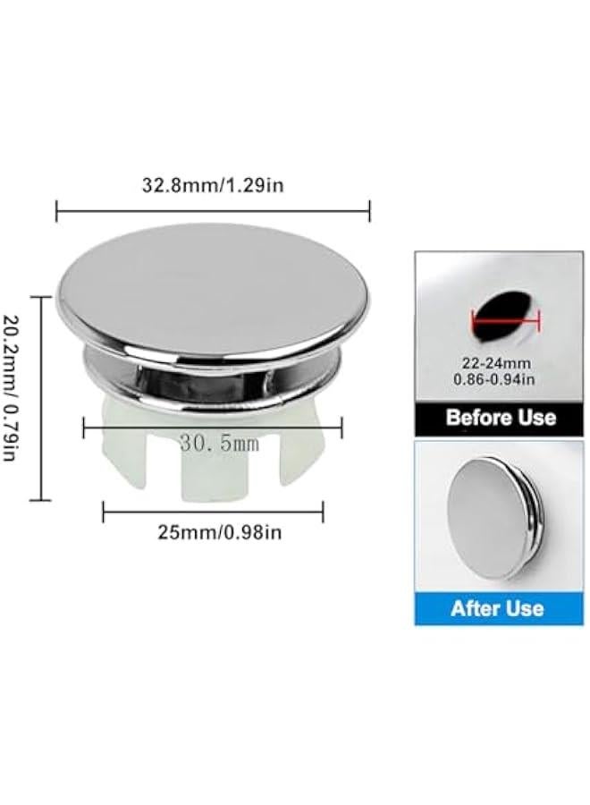 غطاء تصريف حوض من النحاس الصلب، حلقة نحاسية صلبة مزدوجة الطبقات في أغطية دائرية للمطبخ والحمام والتسوق المنزلي (فضي) - Image 4