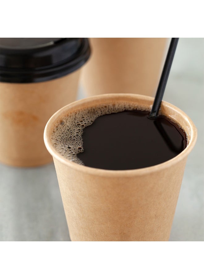 Restaurantware Restaurantware 8-Ounce Disposable Cups, Pack of 500 Rippled Wall Hot Cups – Lids Sold Separately, Double Wall and Kraft Paper Insulation, Ideal for Serving Coffee, Hot Chocolate, Tea, and More  - Image 3