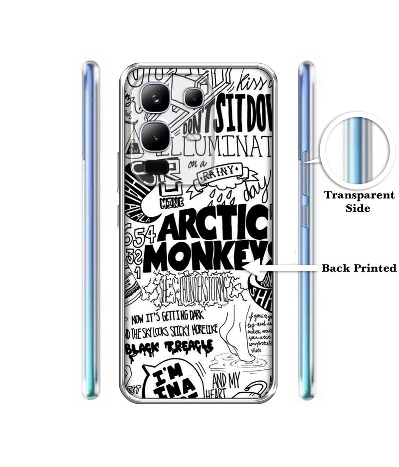 Casotec Arctic Monkeys Pattern Design Printed Silicon Soft TPU Back Case Cover for Infinix Note 50s 5G Plus - Image 2