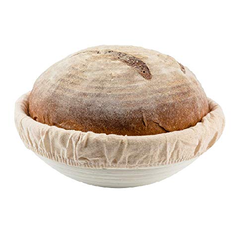 SUGUS HOUSE 10 inch Round Banneton Bread Proofing Basket Liner SUGUS HOUSE Brotform Dough Rising Baking Bowl Dough Gifts for Bakers Proving Baskets for Sourdough