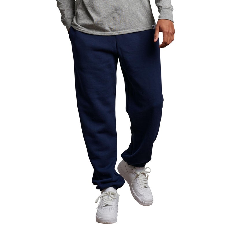 Russell Athletic Mens DriPower ClosedBottom Sweatpants with Pockets Navy Large