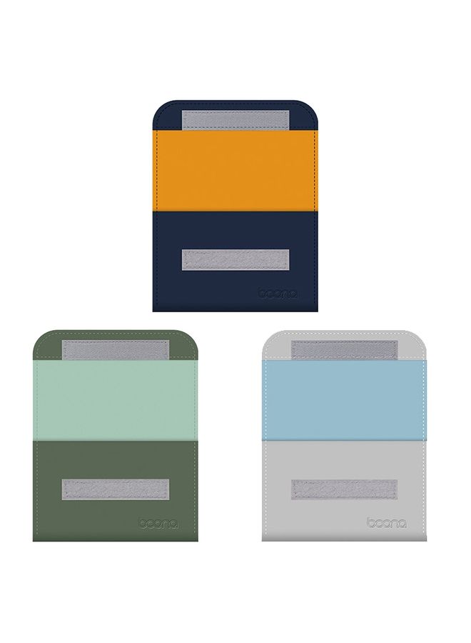 HuHa Baona BN-Q009 Small Leather Mouse Charger Storage Bag(Gray Green+Light Green)  - Image 2