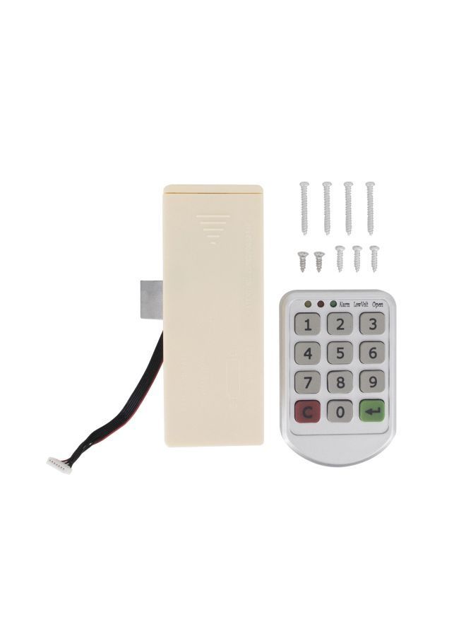 NIBEMINENT Digital Electronic Lock White/Beige  - Image 4