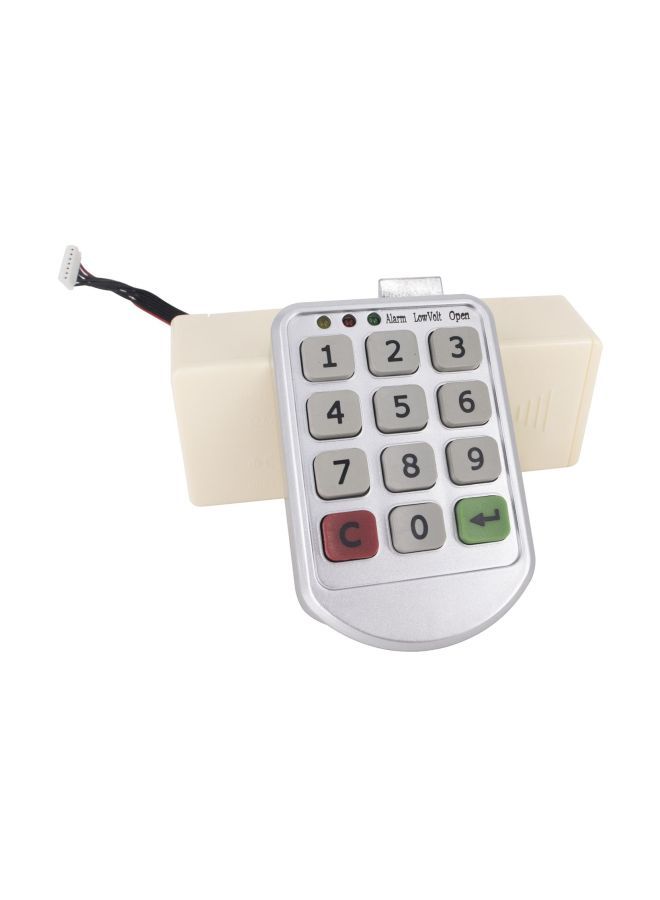 NIBEMINENT Digital Electronic Lock White/Beige  - Image 1