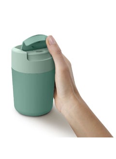Joseph Joseph BPA-Free Leak-Proof Sipp Travel Mug with Flip Top Cap Green 340 ml 81122  - Image 3