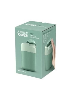 Joseph Joseph BPA-Free Leak-Proof Sipp Travel Mug with Flip Top Cap Green 340 ml 81122  - Image 4