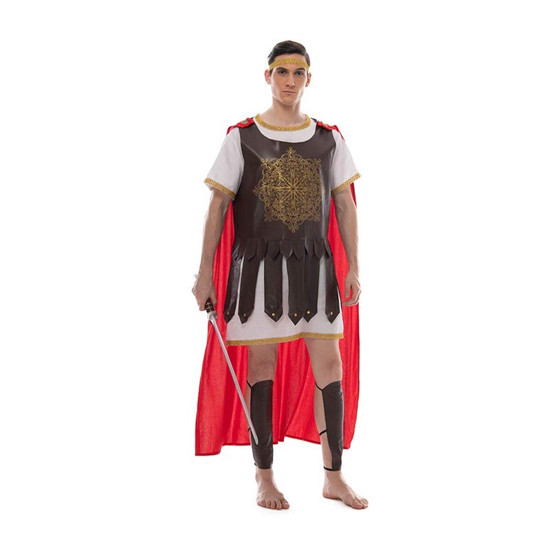 EraSpooky Roman Warrior Costume Men Soldier Halloween Gladiator Party Dress Up - Image 1