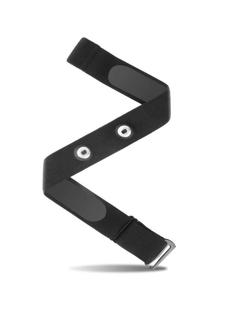 SYOSI Heart Rate Monitor Replacement Chest Strap, Adjustable HRM Soft Replacement Chest Strap Compatible with LIVLOV Wahoo Polar Garmin Powrlabs Moofit Fitcent CooSpo Heart Rate Sensor - Image 1