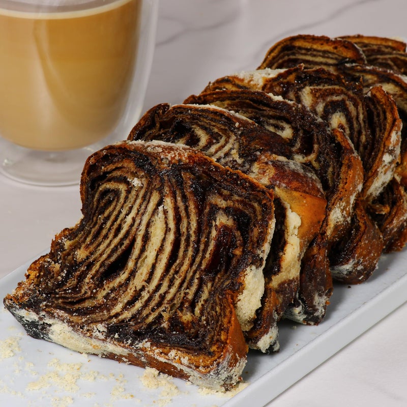 Chocolate Babka Bread | Hungarian Chocolate Babka Cake | Chocolate Cake | Baked Fresh Daily | Kosher, Dairy Free & Nut Free | 16 oz Stern’s Bakery - Image 3