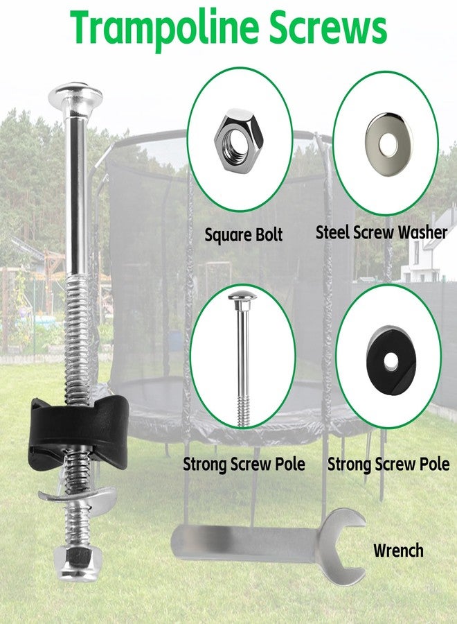 STARVAST 24pcs 3inch Trampoline Screws, Long Screw Trampoline Replacement Parts, Steel Trampoline Accessories, Replacement Screw Parts Jump Stability Tool, Contains Wrench - Image 3