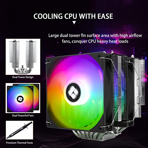 Thermalright Phantom Spirit 120 SE ARGB CPU Air Cooler, 7 Heatpipes CPU Cooler,Dual 120mm PWM Fan, for AMD AM4 AM5/Intel 1700/1150/1151/1200 - Image 4