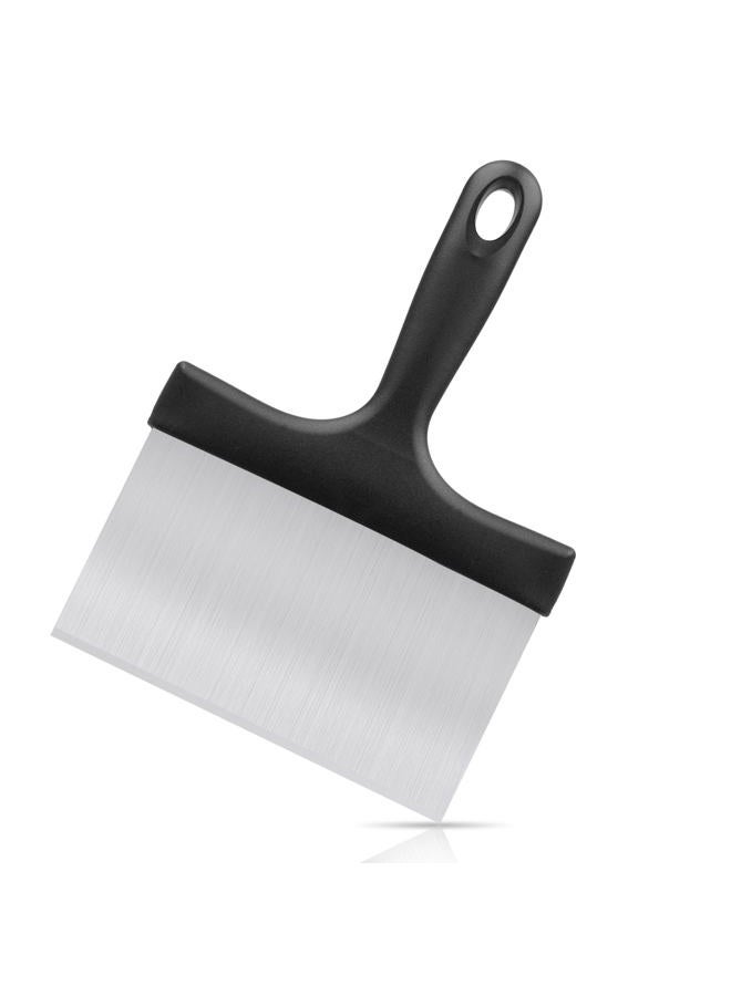 HANWRAPS Grill Scraper, Griddle Scraper, Food Scraper with Handle for Blackstone Grill Accessories,Outdoor Barbecue Tools,Stainless Steel Scraper for Blackstone, Flat Top Grill Cleaning, Easy to Remove Stain - Image 1