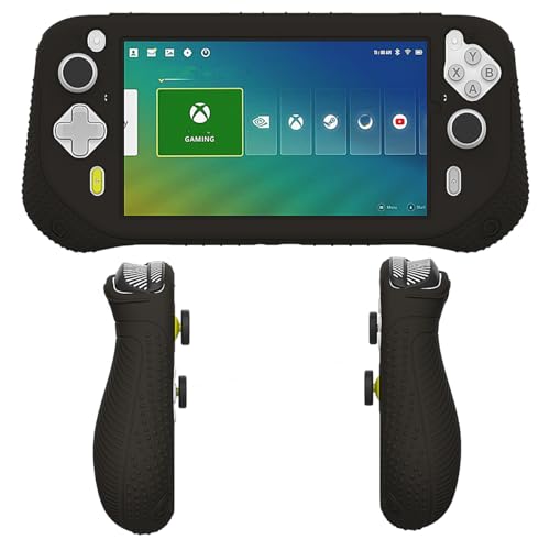 JCHPINE Silicone Cover Case for Logitech G Cloud Gaming Handheld, Protective Skin Sleeve for Logitech G Cloud Gaming Console Screen Film Protector Accessories (Black Case and Screen Film) - Image 3