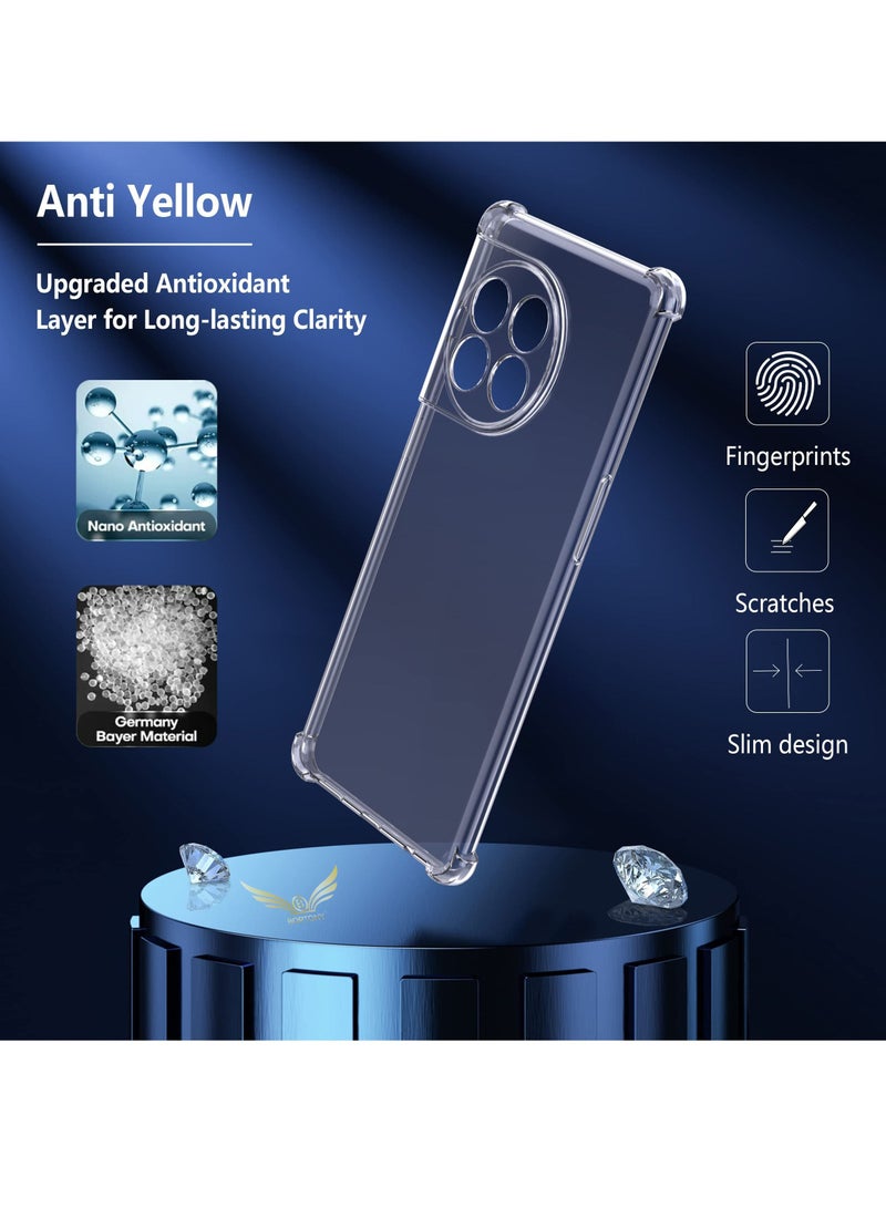 BORTONY OnePlus 11 Case Clear Scratch Resistant Reinforced Corners TPU Rubber Soft Skin Silicone Protective Case Cover for OnePlus 11 2023 (Crystal Clear) - Image 5