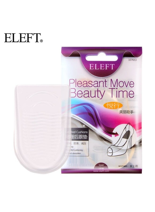 Eleft Gel Heel Pad, Half-size Heightening Shoe Insert, Transparent Gel - Image 1