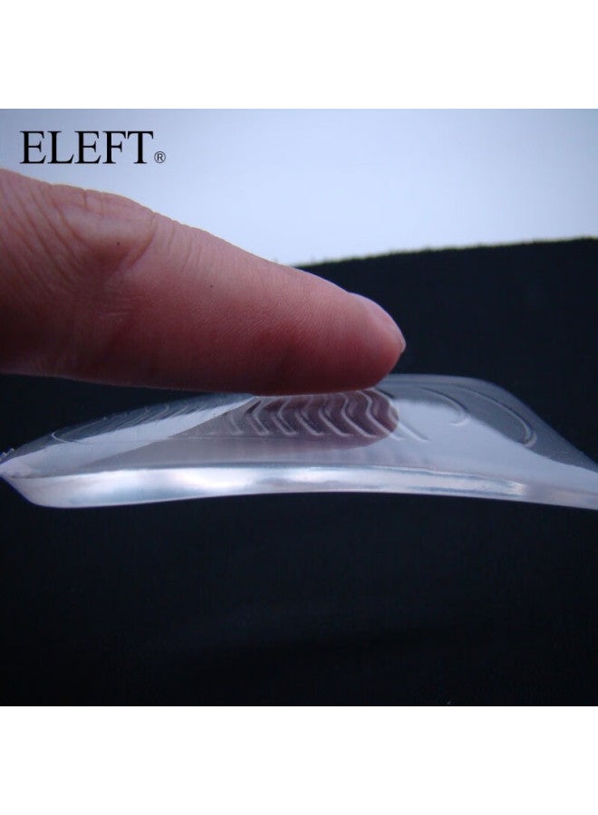 Eleft Gel Heel Pad, Half-size Heightening Shoe Insert, Transparent Gel - Image 3