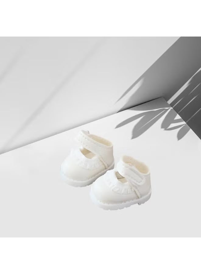 Bukela Clothes for Dolls Accessories, Outfit Set 5 Pieces Gauze Dress for 15cm 17cm Doll (No Doll), Hat Skirt Shoes Doll Clothing Set Replacement Pink - Image 3