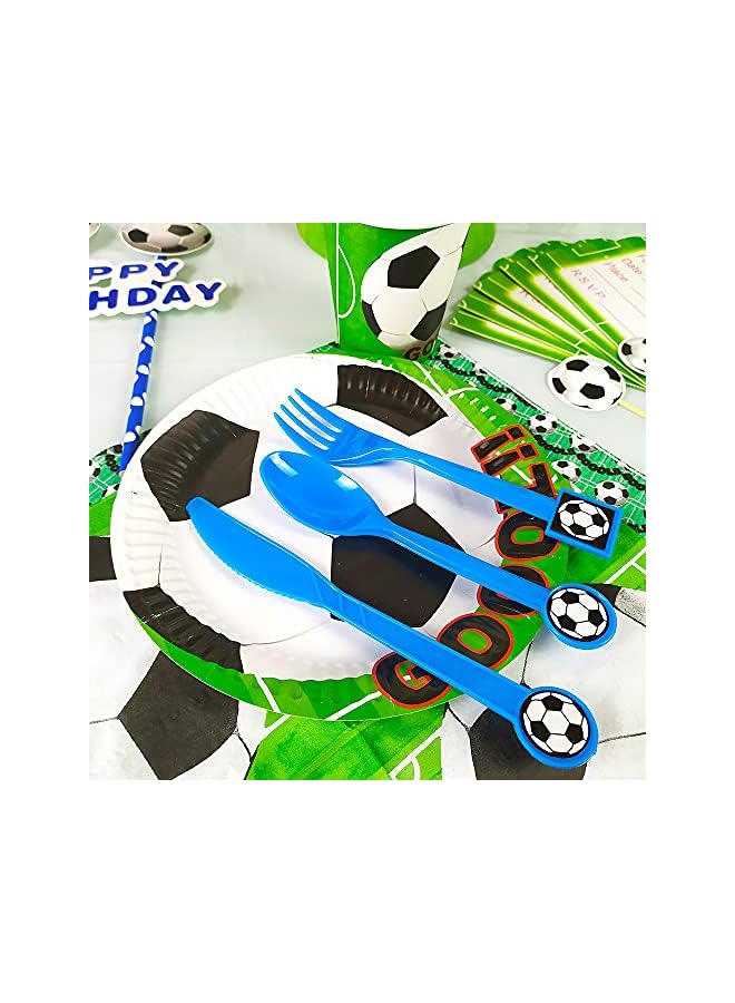 Raxoom Giggles Football Theme Disposable Tableware 16 items/set for 10 people. - Image 4