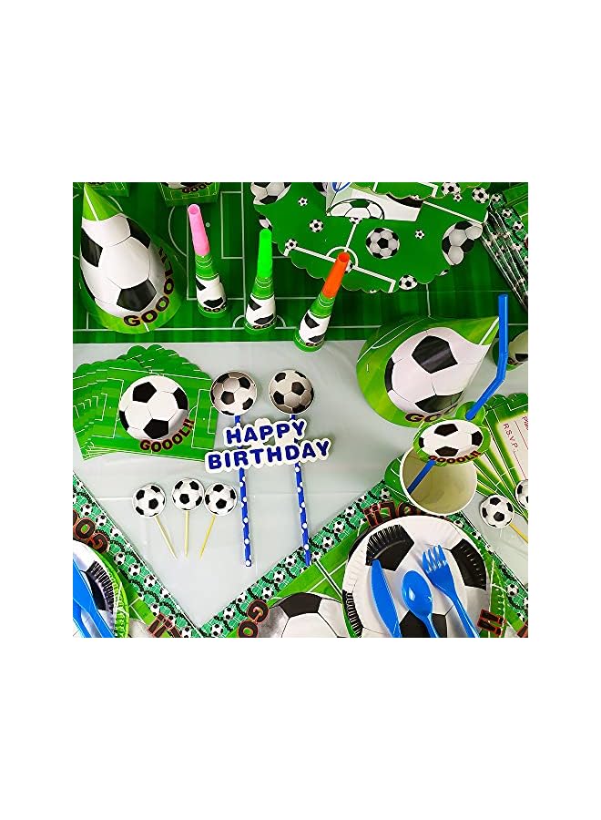 Raxoom Giggles Football Theme Disposable Tableware 16 items/set for 10 people. - Image 3