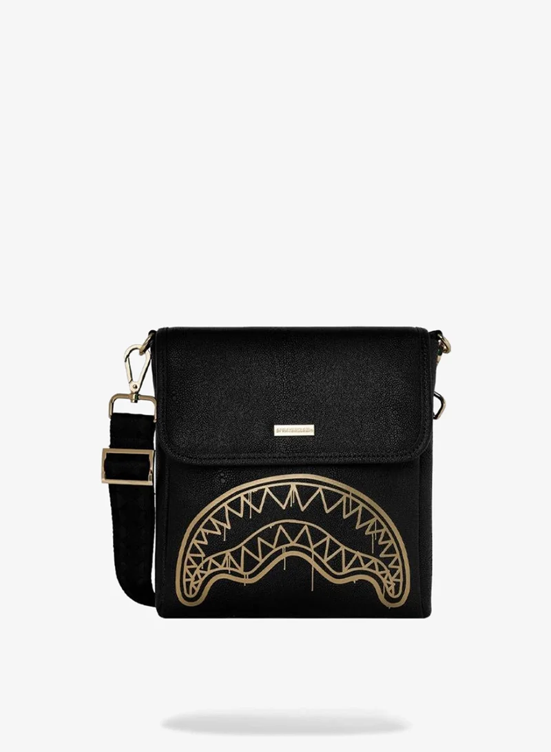 SPRAYGROUND THAT GOLD DRAP MESSENGER SLING