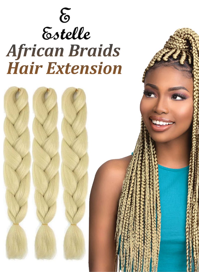 تصفيف الشعر مع مجموعة متميزة من 3 وصلات شعر تجديل أفريقية ضخمة بطول 82 بوصة لكل شعر مستعار كانيكالون كروشيه ملتوي من ألياف صناعية تتحمل درجات الحرارة العالية للنساء السود