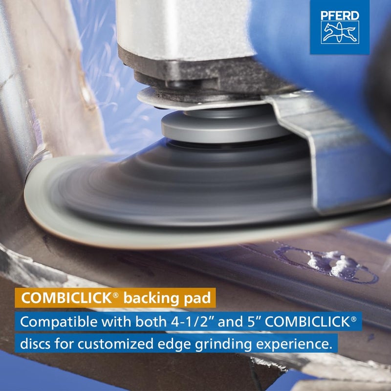 PFERD COMBICLICK Disc Set, 19 pcs. | 4-1/2 inch Dia. | 5/8-11 Thread | 48192 - for coarse Grinding to polishing Work with an Angle Grinder, only Available in a Set - Image 5