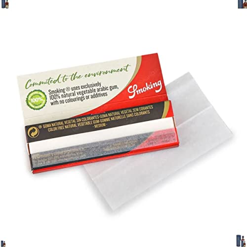 Smoking 1 box Black DeLuxe Medium size 1 1/4 rolling paper = 1250 papers - Image 3