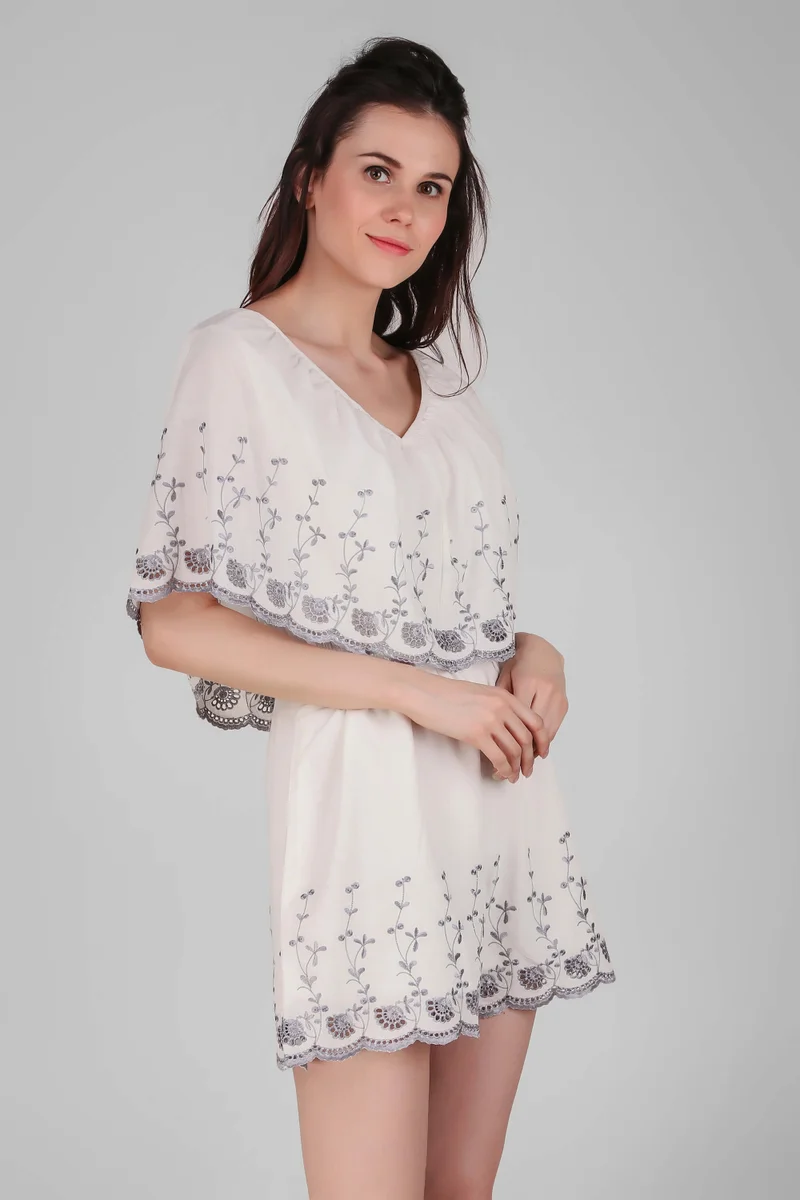 After Dark Jyoce, Offwhite Romper