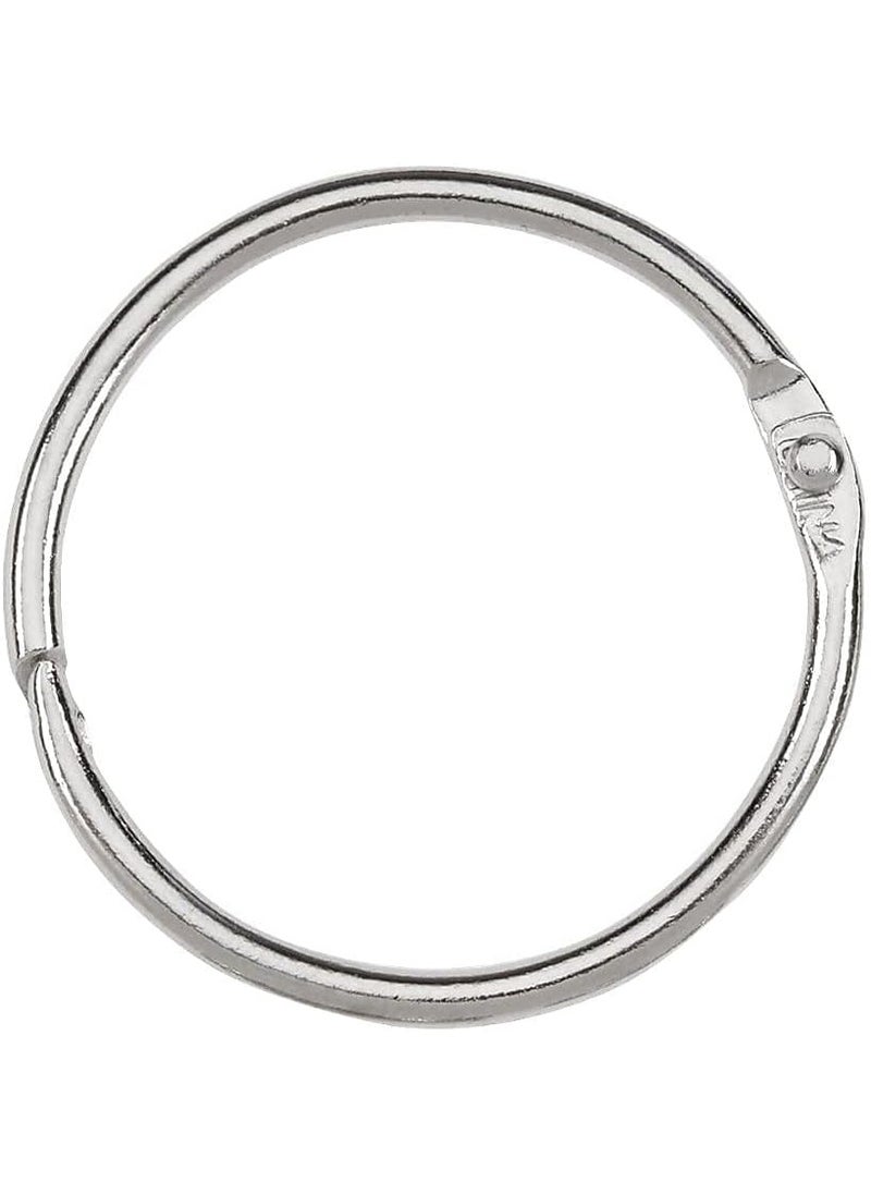 ACCO ACCO Loose Leaf Binder Rings, 1-1/2", Silver, 100 Rings/Box (72204)  - Image 3