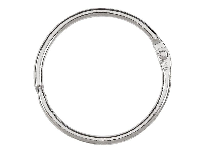 ACCO Brands ACCO Loose Leaf Binder Rings, 1-1/2", Silver, 100 Rings/Box (72204) - Image 2