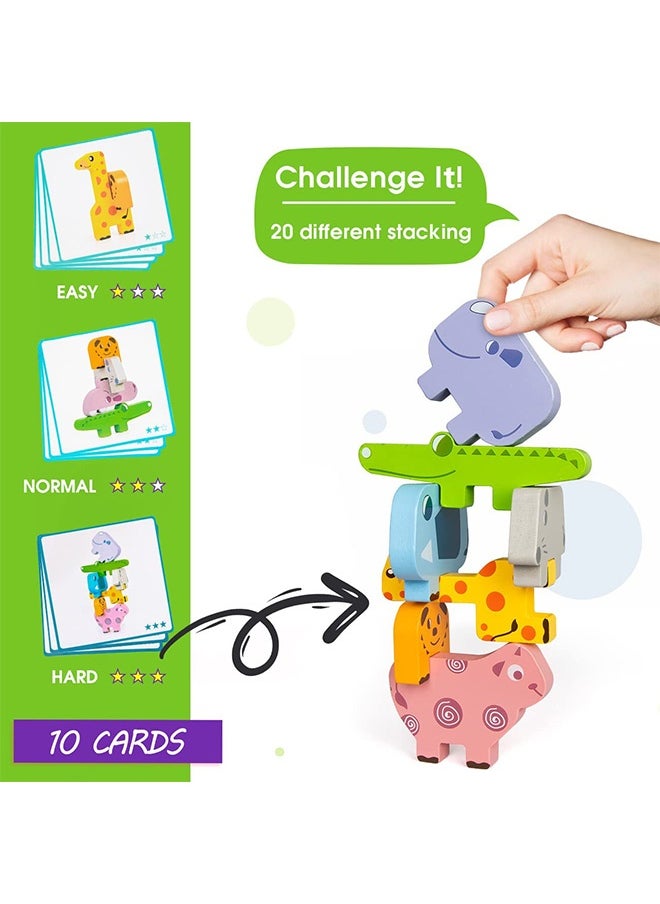 Peachjoy Montessori Toys for 1 2 3 4 Year Old Year, Wooden Blocks Sorting and Stacking Toys Gifts for 2-4 Year Old Girl Boy Toddlers, Kids Preschool Educational Toys Fine Motor Skills Learning Games  - Image 4