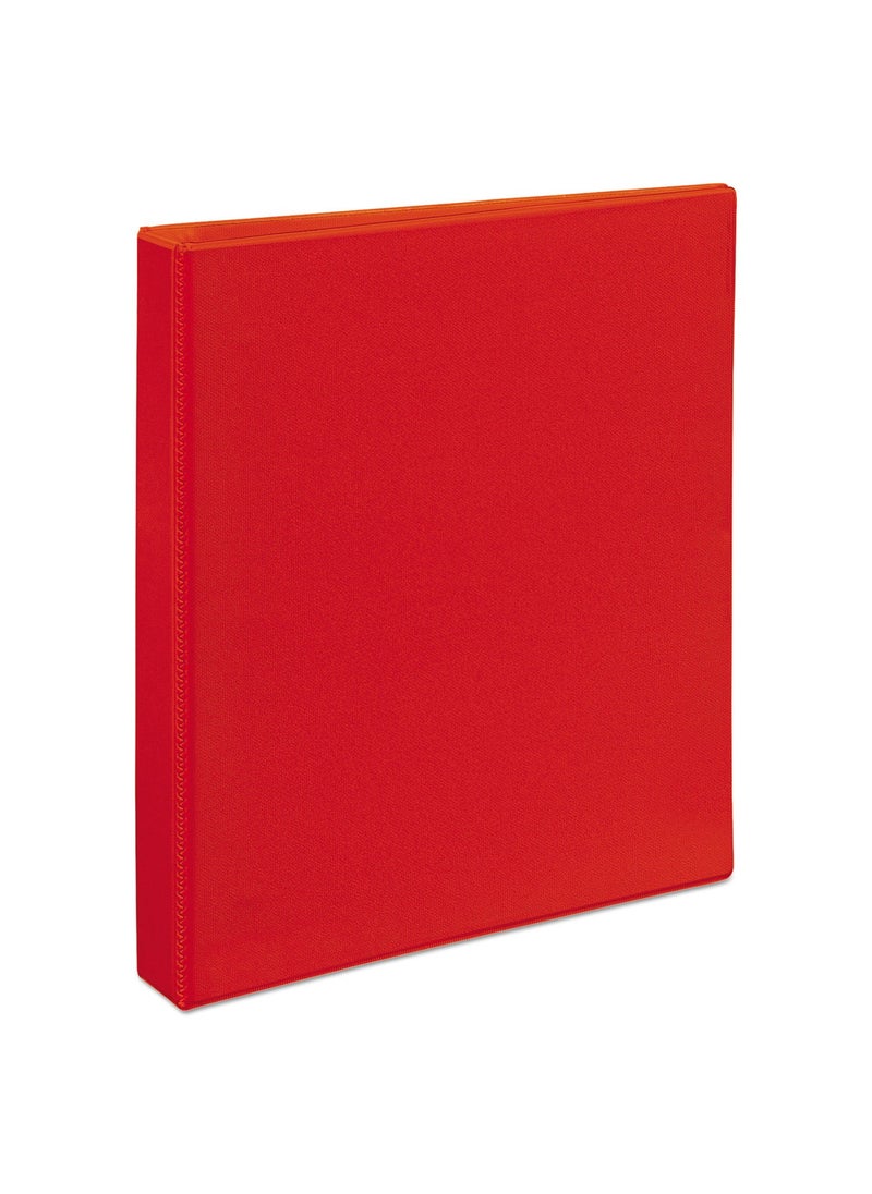 AVERY Avery Heavy-Duty View 3 Ring Binder, 1" One Touch EZD Rings, 1 Red Binder (79170)  - Image 4