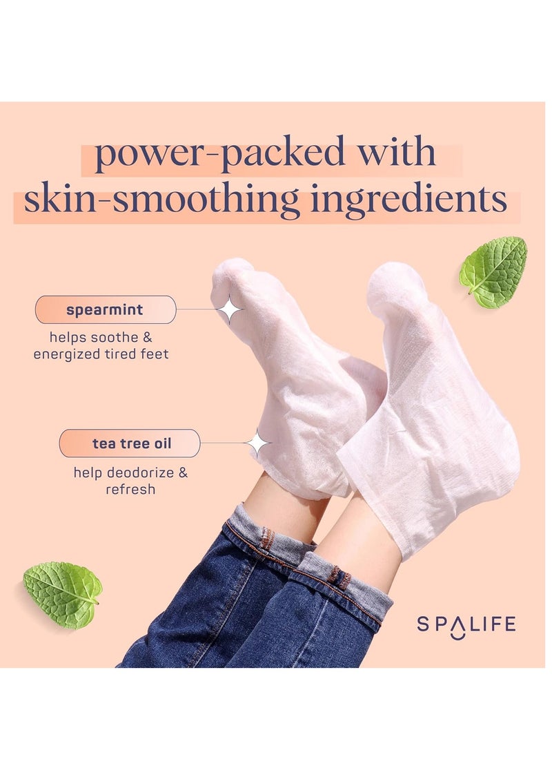 SpaLife Softening Care Foot Sockies (8-Pack) - Spearmint & Tea Tree Oil, Exfoliating Pack for Healthy Feet, Intensive Repair, Callus Remover Sockies, Dry Skin Solution, Moisturizing Foot Treatment - pzsku/Z34981BB5E411D54A36F4Z/45/_/1731320411/63e70e38-a66e-471f-90cf-af3902912fe5