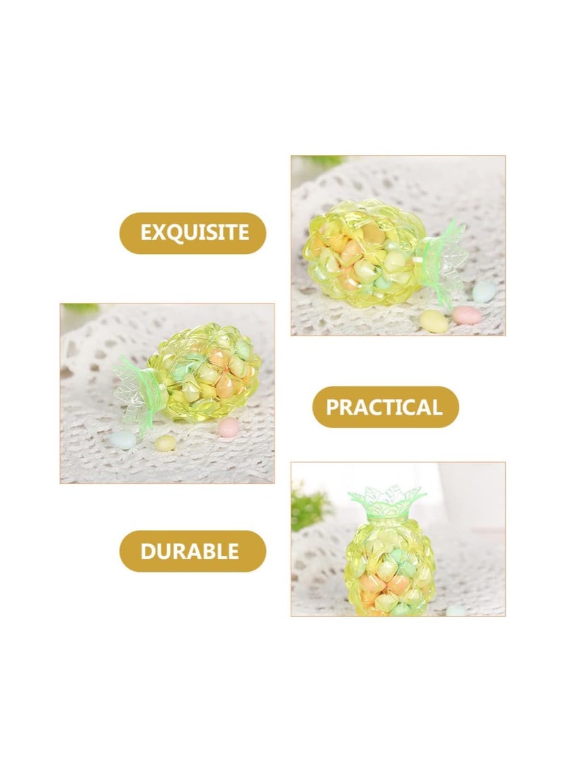 SYOSI Pineapple Shaped Candy Storage Boxes, 12pcs Creative Gift Boxes Container for Hawaii Prty Birthday Wedding, for Candies, Chocolates, Cookies, Also Be Interesting Playthings - Image 5