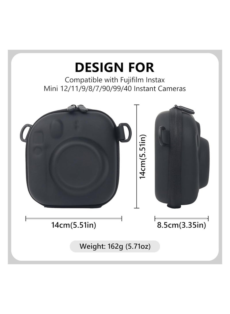 Fujifilm Camera Bag, Instax Mini 99 12 11 9 8 7+ 40 90 25 50 70 Instant Camera, hard case protective case EVA Storage Cover Bag with adjustable shoulder strap - Image 2