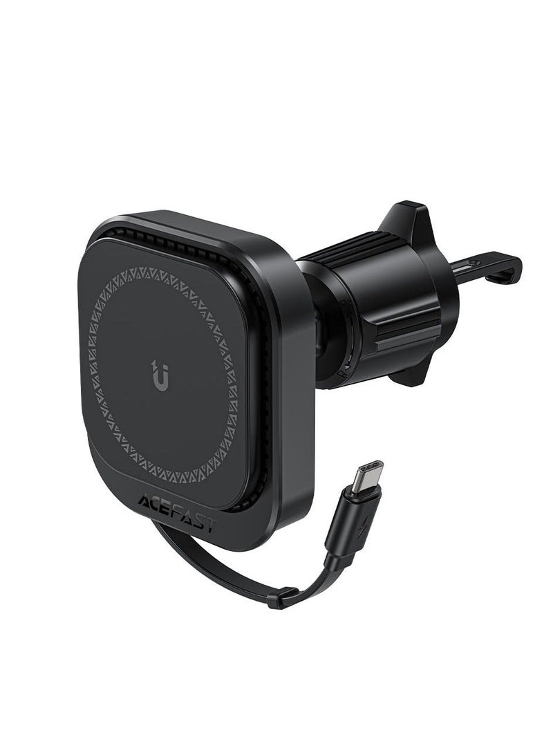 ACEFAST D32 Magnetic Wireless Charging Holder with Retractable Cable - Image 1