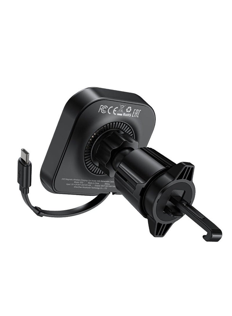 ACEFAST D32 Magnetic Wireless Charging Holder with Retractable Cable - Image 3