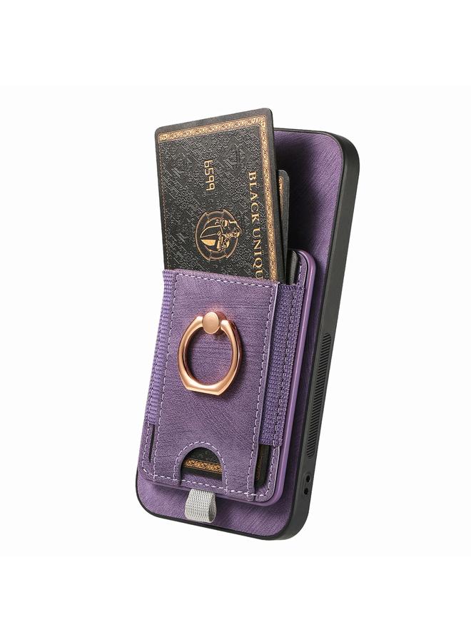 S-TOP Case For Samsung Galaxy M33 5G Retro Splitable Magnetic Card Bag Leather Phone Case - Image 3