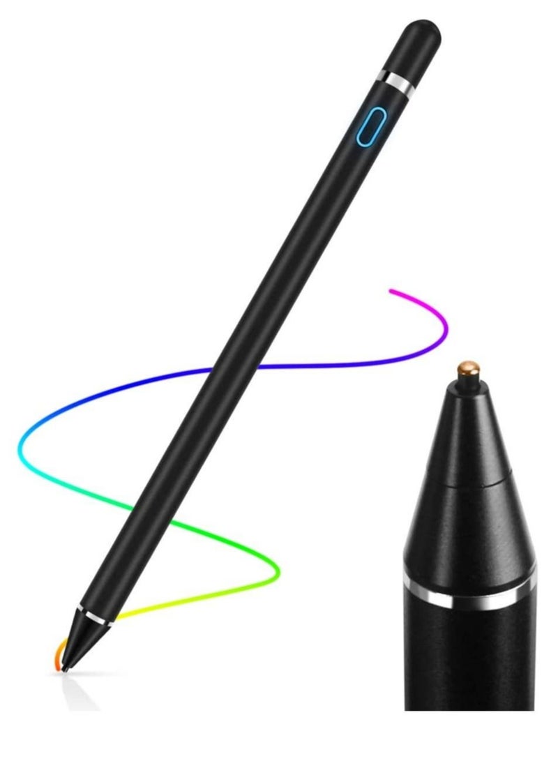 Rock Pow Stylus Pens for Touch Screens 1.45mm High Precision and Sensitivity Point iPad Pencil Fine Point Active Smart Digital Pen for Tablet Work at iOS and Android Touch Screen - Image 1