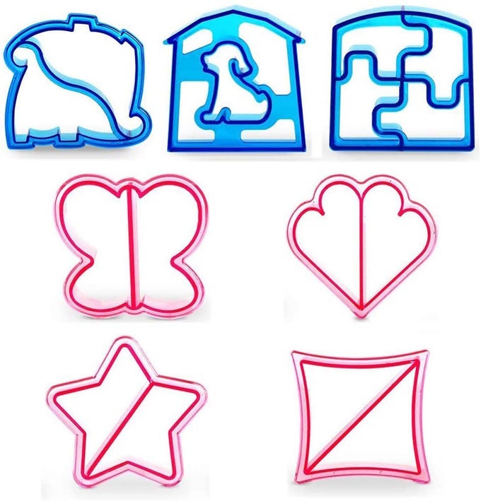 7 PACK SANDWICH CUTTERS AND BREAD CRUST SHAPE REMOVER FOR KIDS MESSAR CUTE ANIMALS SHAPES TOAST MOULD DIY SANDWICH SLICER MAKER KIT FOR CHILDREN BENTO LUNCH BOX FOOD DECOR COLOR RANDOM STYLE C