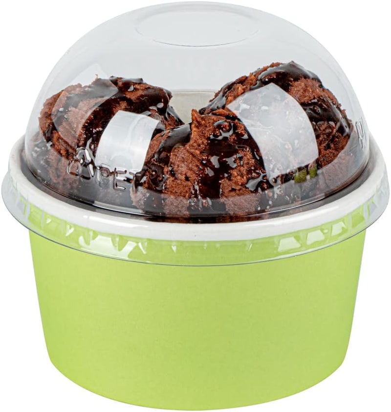 Restaurantware غطاء قبة شفاف 200 غطاء بلاستيكي ل أكواب كوبيتا سعة 8 أونصات - Image 2