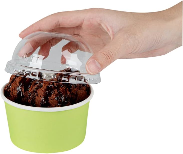 Restaurantware غطاء قبة شفاف 200 غطاء بلاستيكي ل أكواب كوبيتا سعة 8 أونصات - Image 4