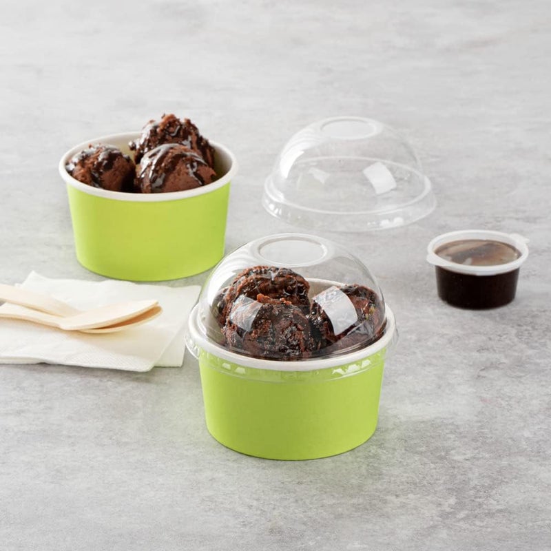 Restaurantware غطاء قبة شفاف 200 غطاء بلاستيكي ل أكواب كوبيتا سعة 8 أونصات - Image 3